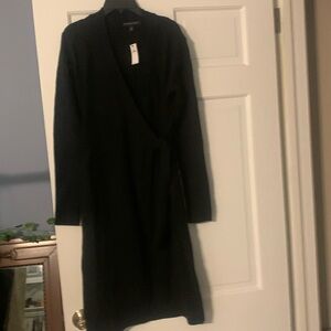 Banana Republic black wrap dress NWT XS